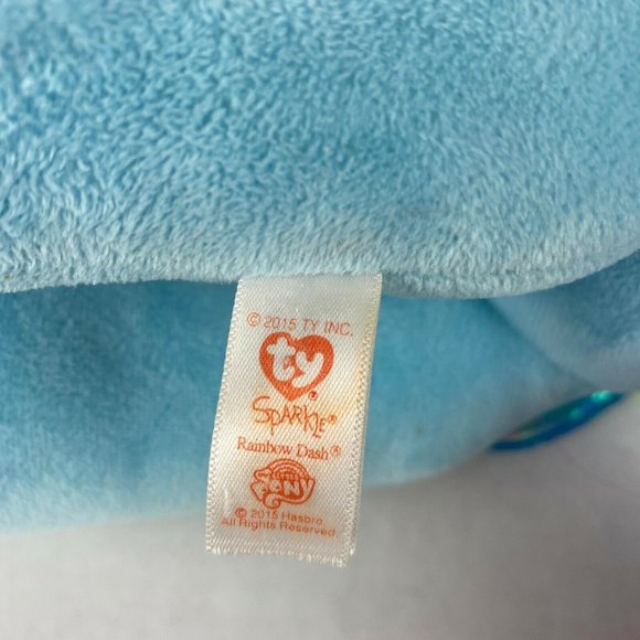 2015‎ Ty My Little Pony Sparkle Rainbow Dash Plush - Picture 11 of 11